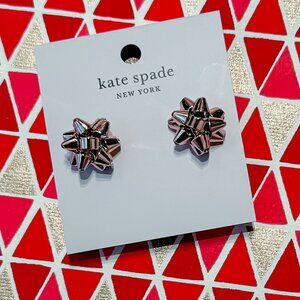 BNWT Kate Spade Holiday Bow Stud Earrings